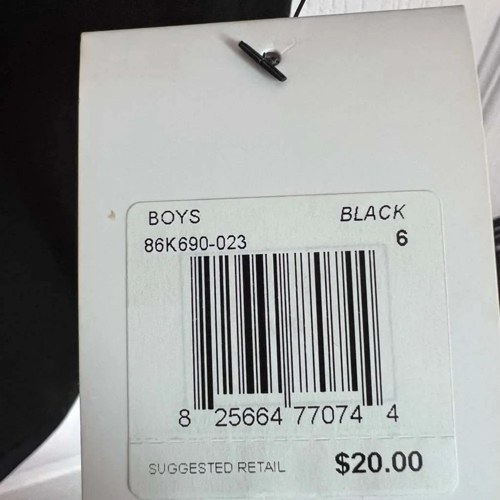 Nike Boys Dri-FIT‎ Black Graphic Swoosh T-Shirt Size 6 86K690-023 NWT